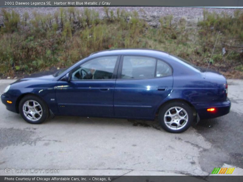 Harbor Mist Blue Metallic / Gray 2001 Daewoo Leganza SE