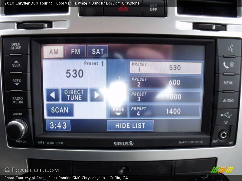 Cool Vanilla White / Dark Khaki/Light Graystone 2010 Chrysler 300 Touring