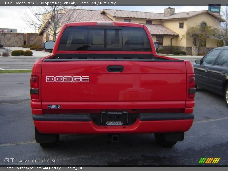 Flame Red / Mist Gray 1999 Dodge Ram 1500 Sport Regular Cab