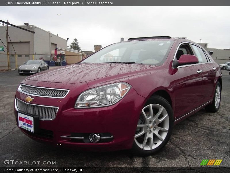 Red Jewel / Cocoa/Cashmere 2009 Chevrolet Malibu LTZ Sedan