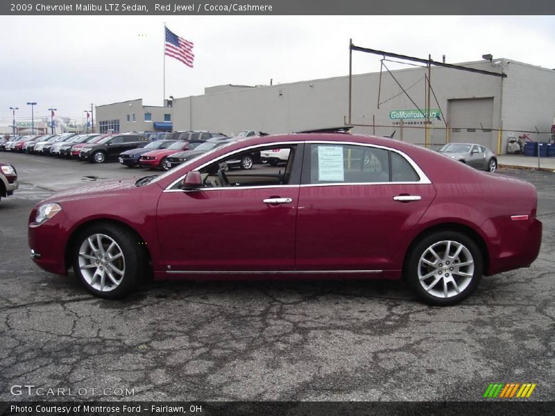 Red Jewel / Cocoa/Cashmere 2009 Chevrolet Malibu LTZ Sedan