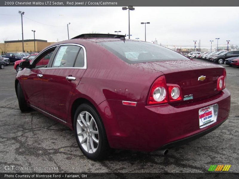 Red Jewel / Cocoa/Cashmere 2009 Chevrolet Malibu LTZ Sedan