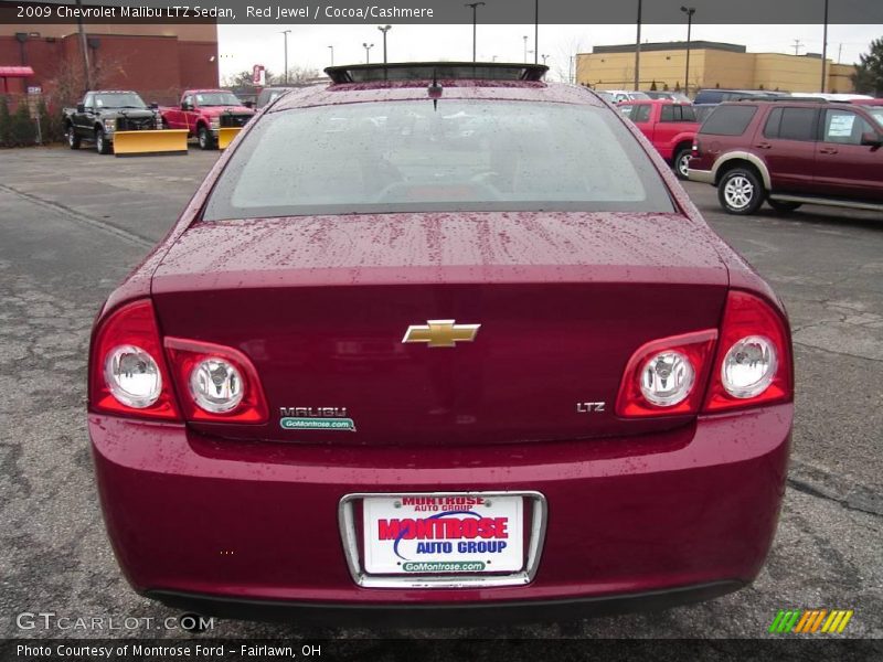Red Jewel / Cocoa/Cashmere 2009 Chevrolet Malibu LTZ Sedan