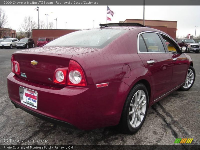 Red Jewel / Cocoa/Cashmere 2009 Chevrolet Malibu LTZ Sedan