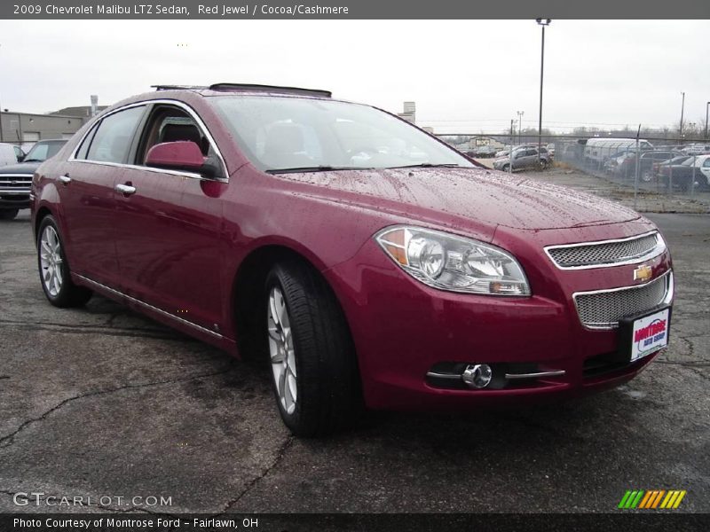 Red Jewel / Cocoa/Cashmere 2009 Chevrolet Malibu LTZ Sedan