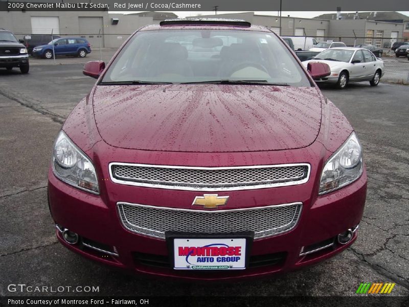 Red Jewel / Cocoa/Cashmere 2009 Chevrolet Malibu LTZ Sedan