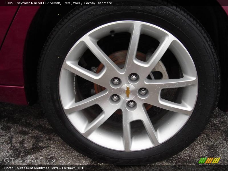 Red Jewel / Cocoa/Cashmere 2009 Chevrolet Malibu LTZ Sedan
