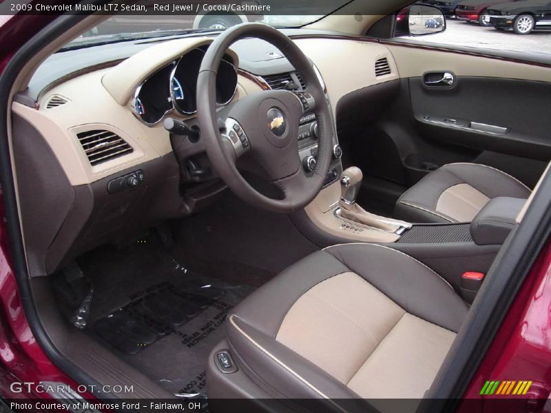 Red Jewel / Cocoa/Cashmere 2009 Chevrolet Malibu LTZ Sedan