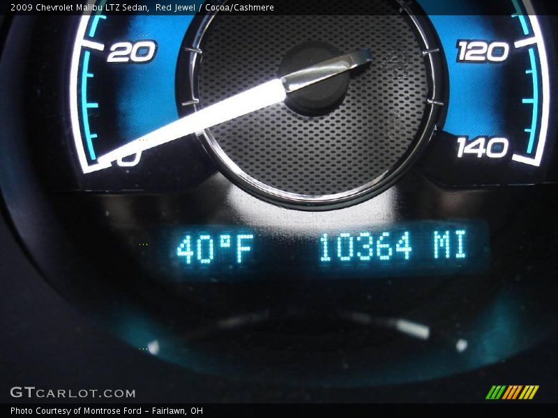 Red Jewel / Cocoa/Cashmere 2009 Chevrolet Malibu LTZ Sedan
