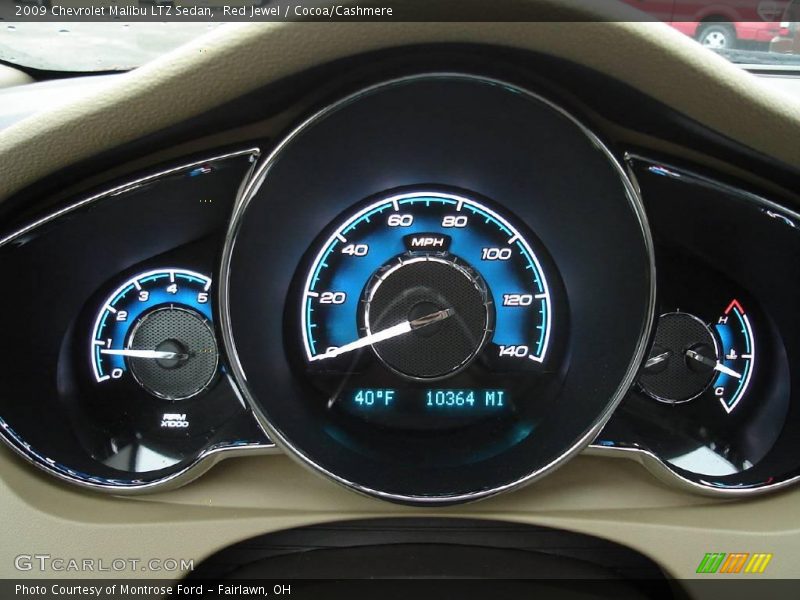 Red Jewel / Cocoa/Cashmere 2009 Chevrolet Malibu LTZ Sedan