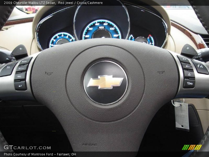 Red Jewel / Cocoa/Cashmere 2009 Chevrolet Malibu LTZ Sedan