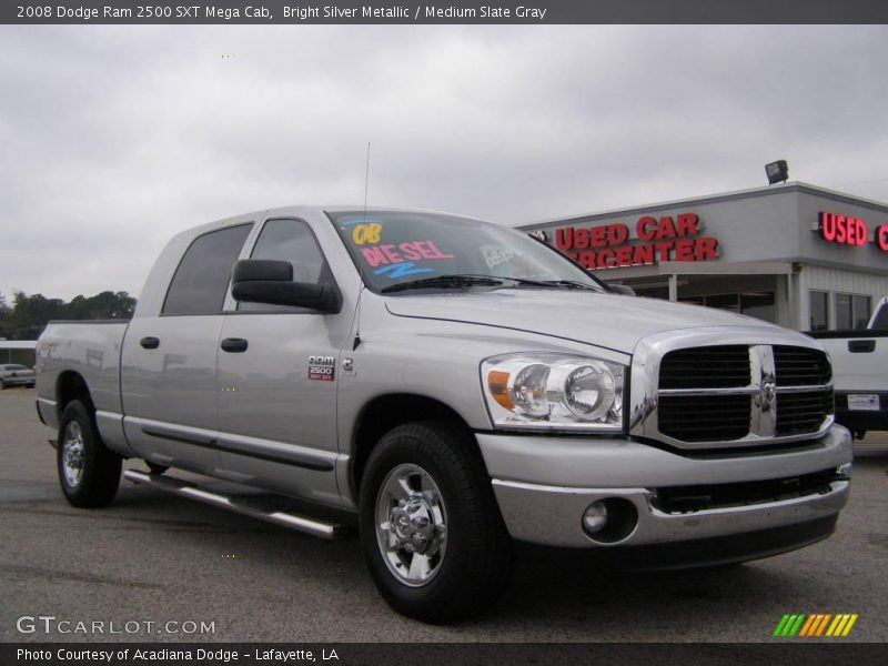 Bright Silver Metallic / Medium Slate Gray 2008 Dodge Ram 2500 SXT Mega Cab
