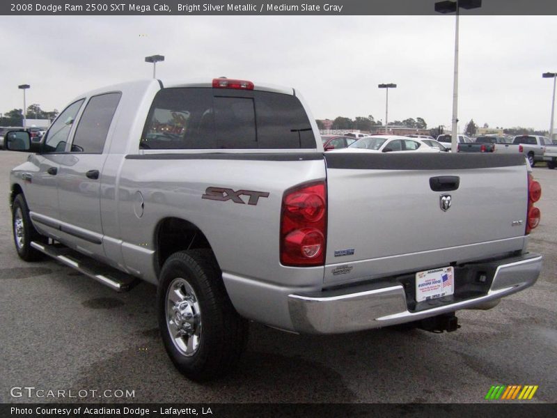Bright Silver Metallic / Medium Slate Gray 2008 Dodge Ram 2500 SXT Mega Cab