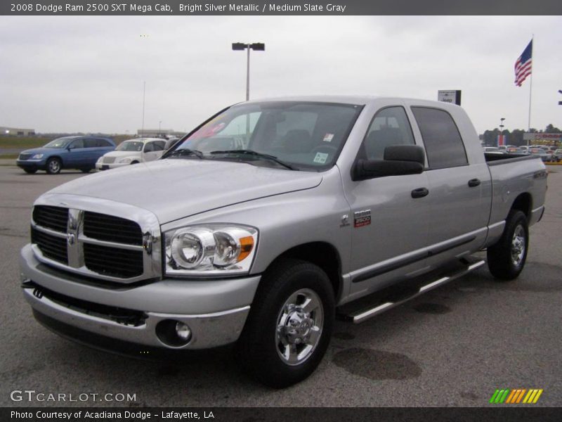 Bright Silver Metallic / Medium Slate Gray 2008 Dodge Ram 2500 SXT Mega Cab