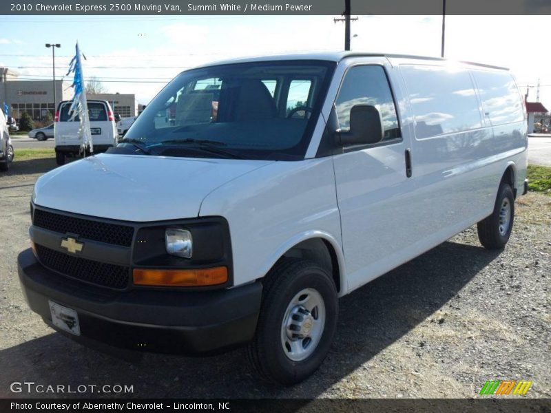 Summit White / Medium Pewter 2010 Chevrolet Express 2500 Moving Van