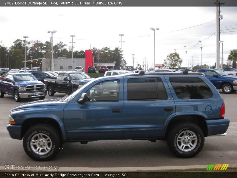 Atlantic Blue Pearl / Dark Slate Gray 2002 Dodge Durango SLT 4x4