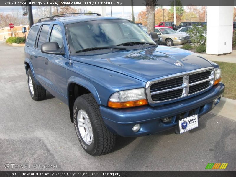 Atlantic Blue Pearl / Dark Slate Gray 2002 Dodge Durango SLT 4x4