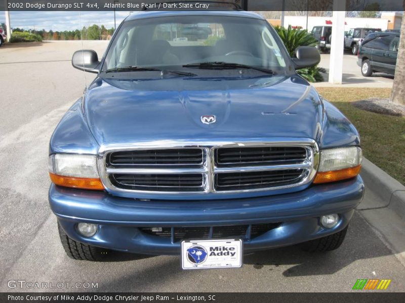 Atlantic Blue Pearl / Dark Slate Gray 2002 Dodge Durango SLT 4x4