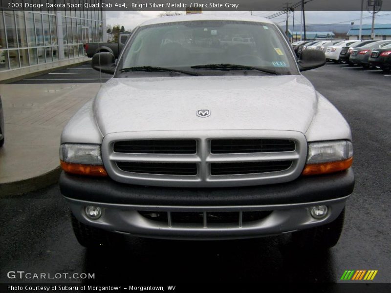 Bright Silver Metallic / Dark Slate Gray 2003 Dodge Dakota Sport Quad Cab 4x4