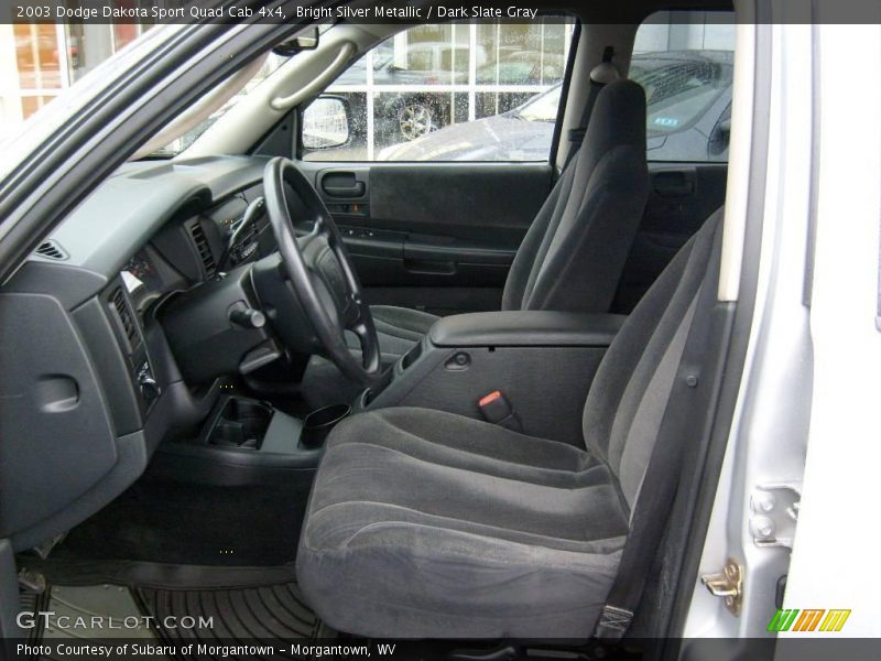 Bright Silver Metallic / Dark Slate Gray 2003 Dodge Dakota Sport Quad Cab 4x4