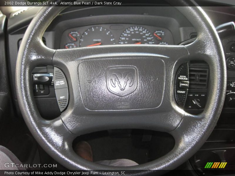 Atlantic Blue Pearl / Dark Slate Gray 2002 Dodge Durango SLT 4x4