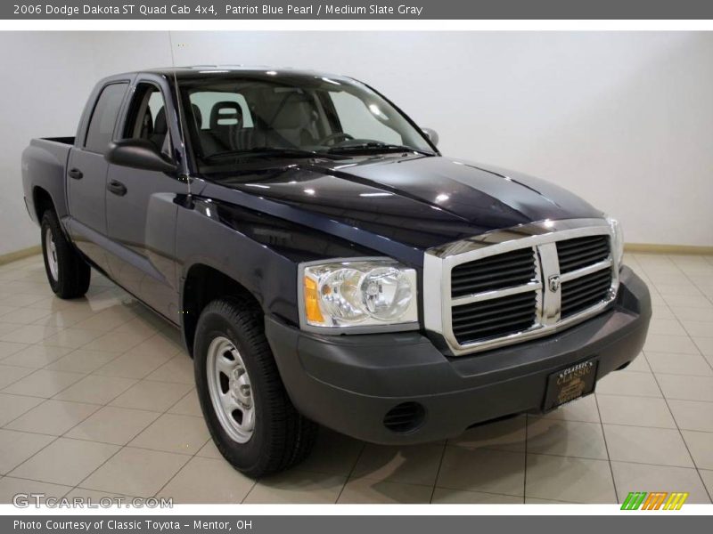 Patriot Blue Pearl / Medium Slate Gray 2006 Dodge Dakota ST Quad Cab 4x4