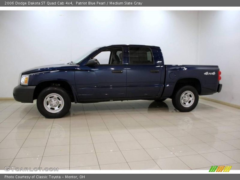 Patriot Blue Pearl / Medium Slate Gray 2006 Dodge Dakota ST Quad Cab 4x4