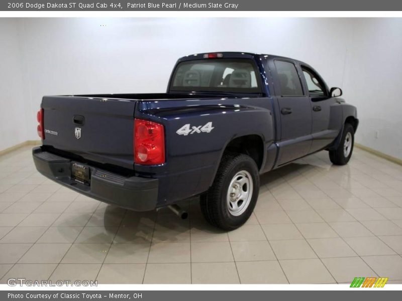 Patriot Blue Pearl / Medium Slate Gray 2006 Dodge Dakota ST Quad Cab 4x4