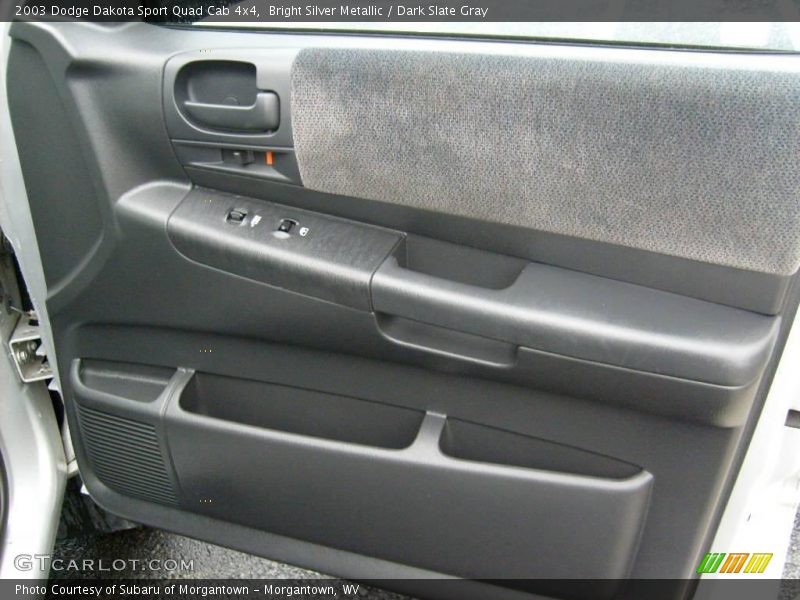 Bright Silver Metallic / Dark Slate Gray 2003 Dodge Dakota Sport Quad Cab 4x4