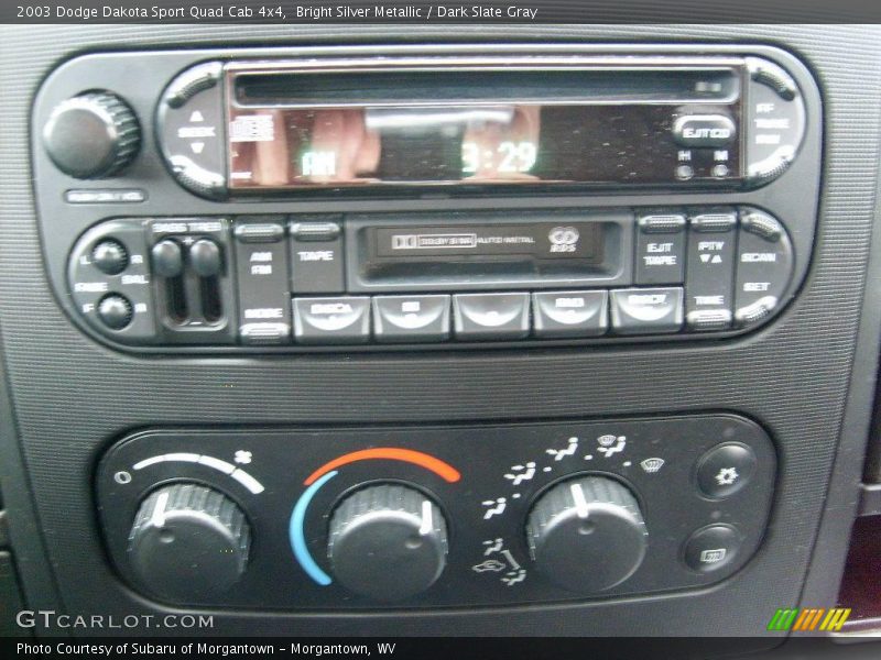Bright Silver Metallic / Dark Slate Gray 2003 Dodge Dakota Sport Quad Cab 4x4