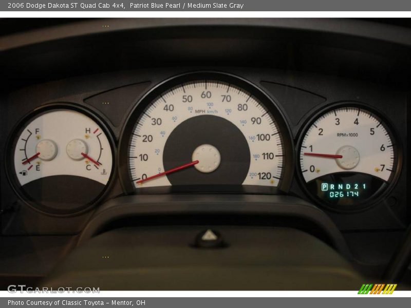 Patriot Blue Pearl / Medium Slate Gray 2006 Dodge Dakota ST Quad Cab 4x4