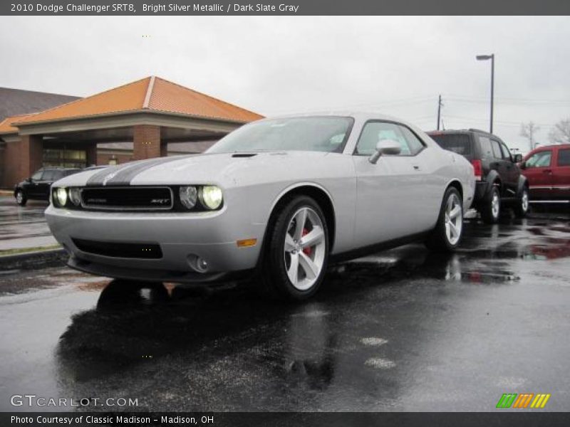 Bright Silver Metallic / Dark Slate Gray 2010 Dodge Challenger SRT8