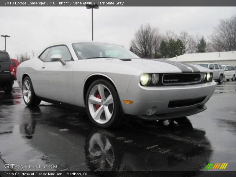 Bright Silver Metallic / Dark Slate Gray 2010 Dodge Challenger SRT8