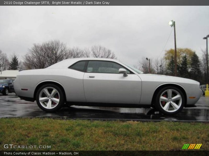 Bright Silver Metallic / Dark Slate Gray 2010 Dodge Challenger SRT8