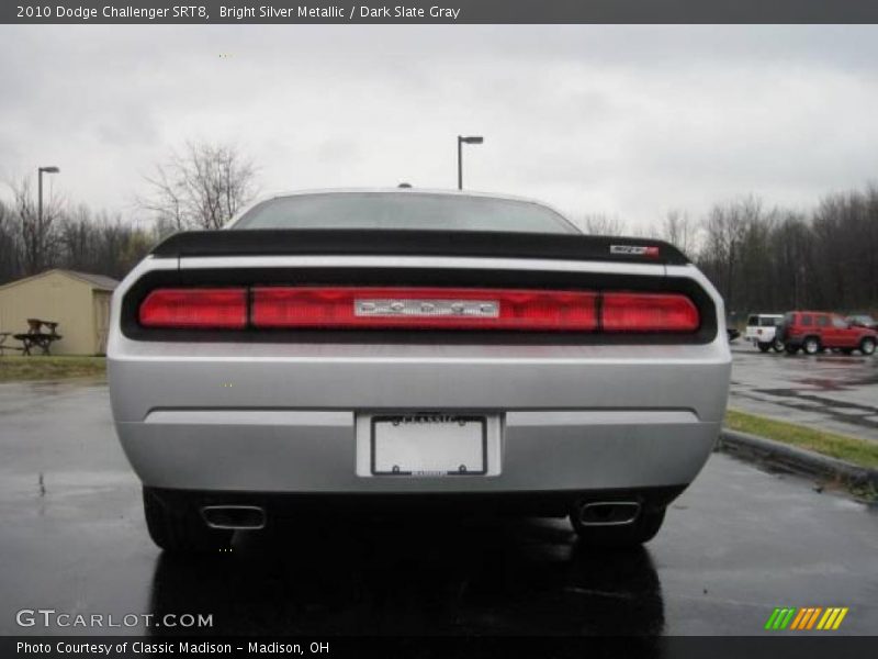 Bright Silver Metallic / Dark Slate Gray 2010 Dodge Challenger SRT8