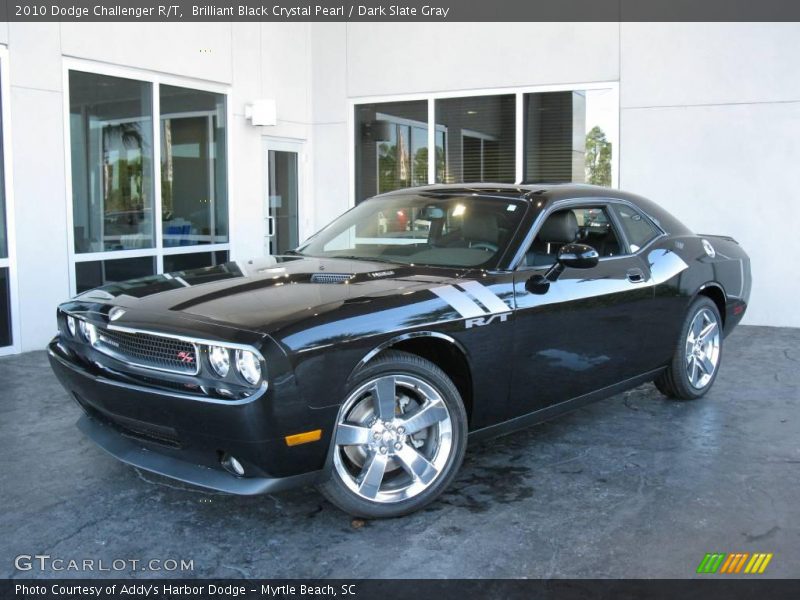 Brilliant Black Crystal Pearl / Dark Slate Gray 2010 Dodge Challenger R/T