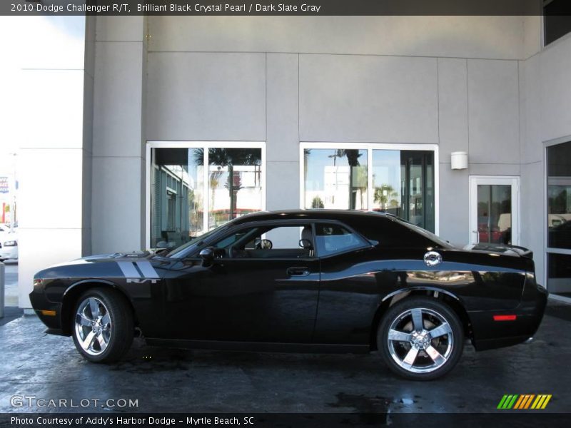 Brilliant Black Crystal Pearl / Dark Slate Gray 2010 Dodge Challenger R/T