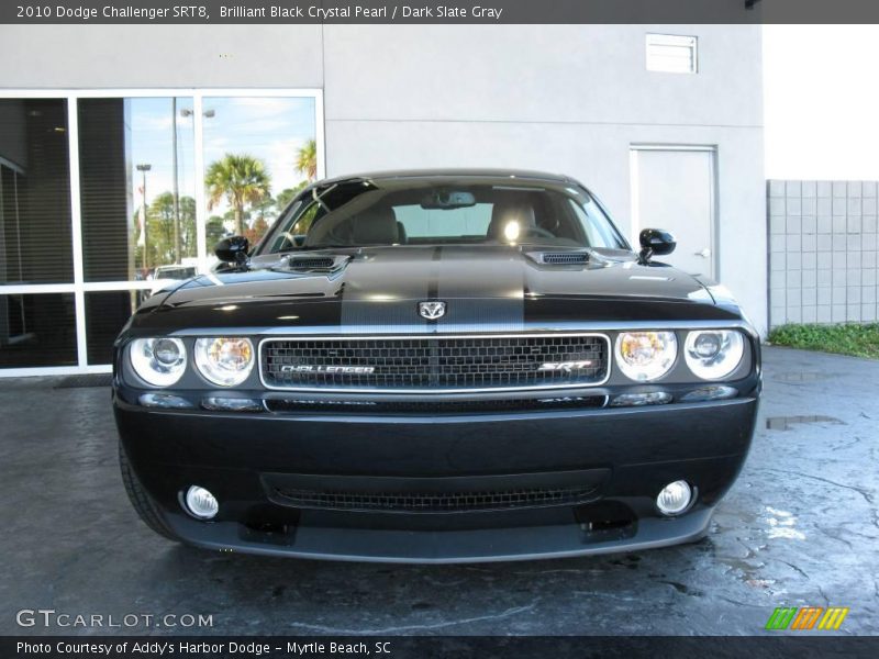 Brilliant Black Crystal Pearl / Dark Slate Gray 2010 Dodge Challenger SRT8