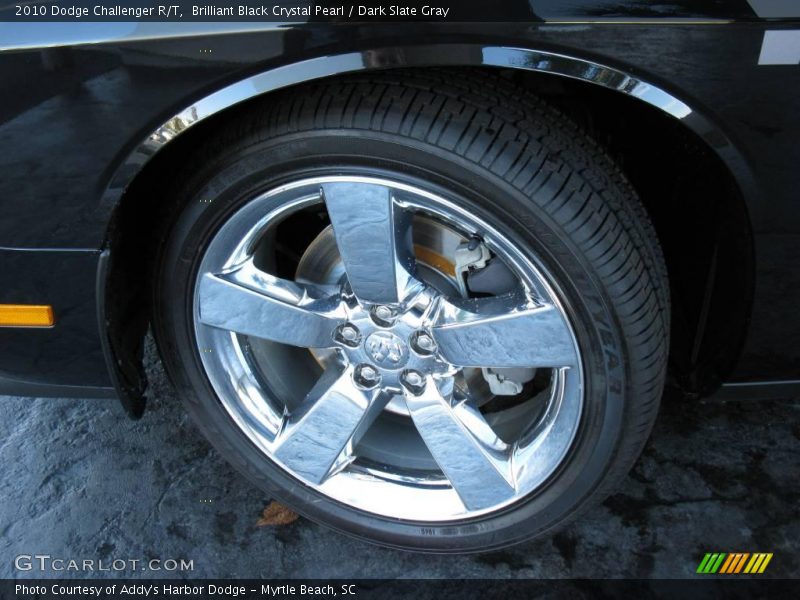 Brilliant Black Crystal Pearl / Dark Slate Gray 2010 Dodge Challenger R/T