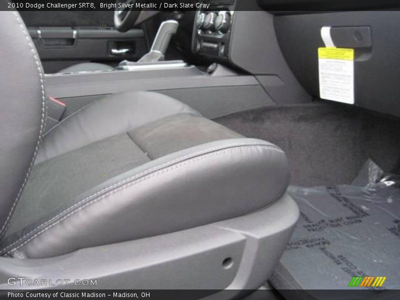 Bright Silver Metallic / Dark Slate Gray 2010 Dodge Challenger SRT8
