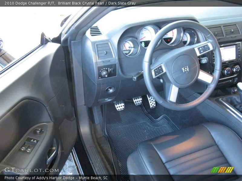 Brilliant Black Crystal Pearl / Dark Slate Gray 2010 Dodge Challenger R/T