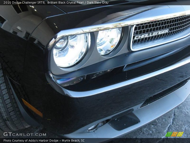 Brilliant Black Crystal Pearl / Dark Slate Gray 2010 Dodge Challenger SRT8