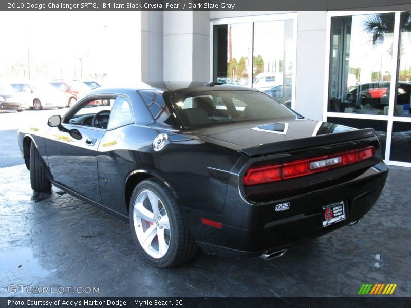 Brilliant Black Crystal Pearl / Dark Slate Gray 2010 Dodge Challenger SRT8