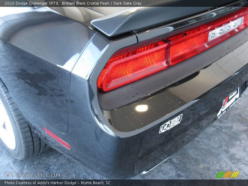 Brilliant Black Crystal Pearl / Dark Slate Gray 2010 Dodge Challenger SRT8