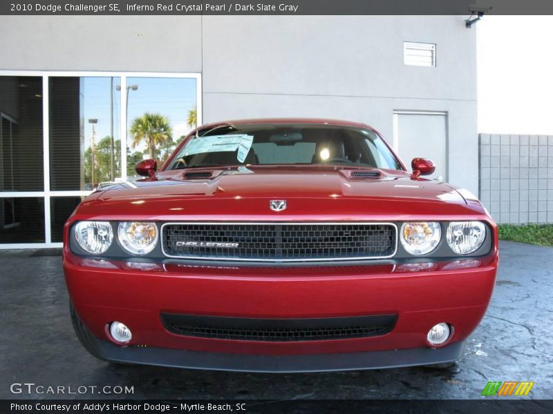 Inferno Red Crystal Pearl / Dark Slate Gray 2010 Dodge Challenger SE