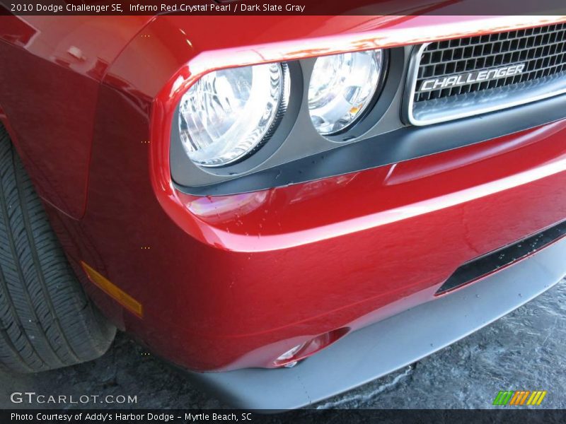 Inferno Red Crystal Pearl / Dark Slate Gray 2010 Dodge Challenger SE