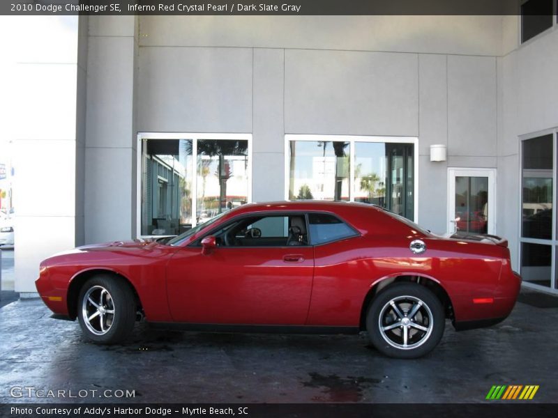 Inferno Red Crystal Pearl / Dark Slate Gray 2010 Dodge Challenger SE