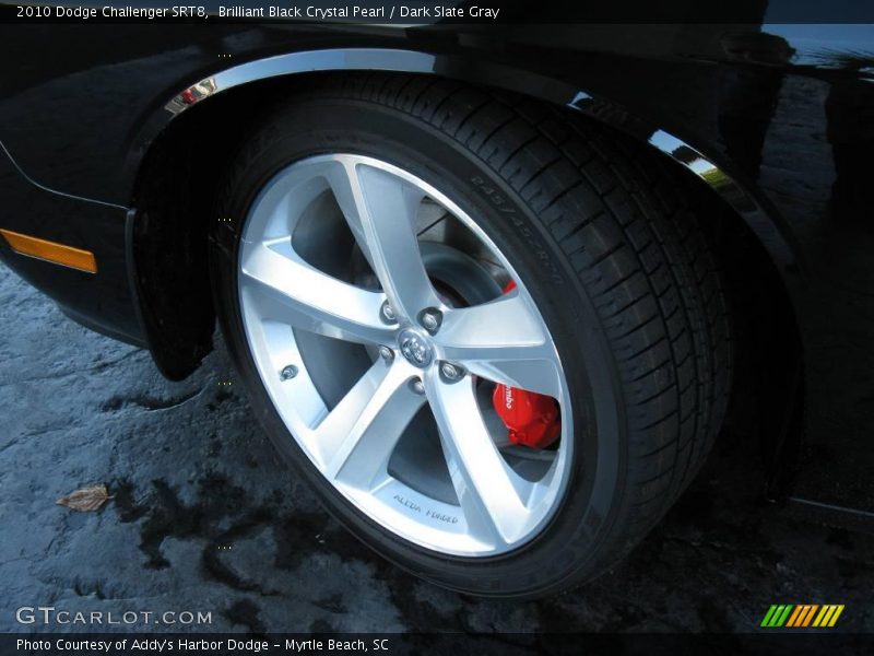 Brilliant Black Crystal Pearl / Dark Slate Gray 2010 Dodge Challenger SRT8