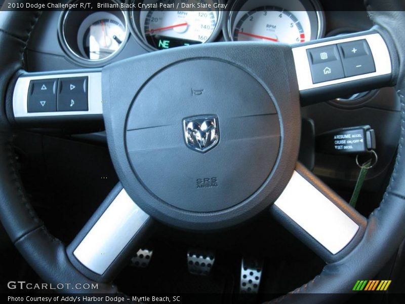Brilliant Black Crystal Pearl / Dark Slate Gray 2010 Dodge Challenger R/T
