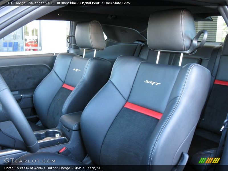 Brilliant Black Crystal Pearl / Dark Slate Gray 2010 Dodge Challenger SRT8